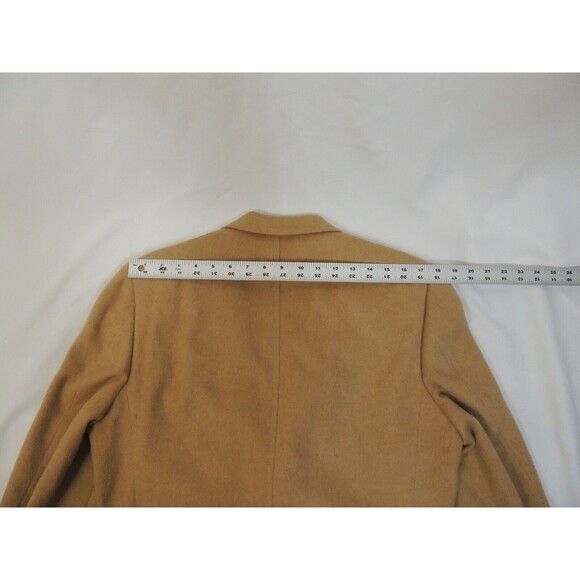 VTG Bill Blass 100% Camel Sport Coat Tan 2-Button Made in USA 42R (Measured) - Picture 15 of 16
